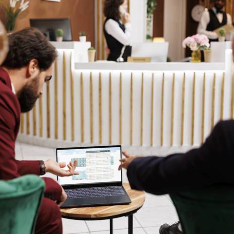 Entrepreneurs Exchange Ideas Work