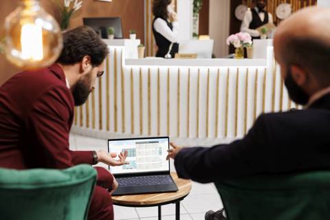 Entrepreneurs Exchange Ideas Work