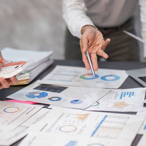 Revitup Collaborative Business Team Working On Financial